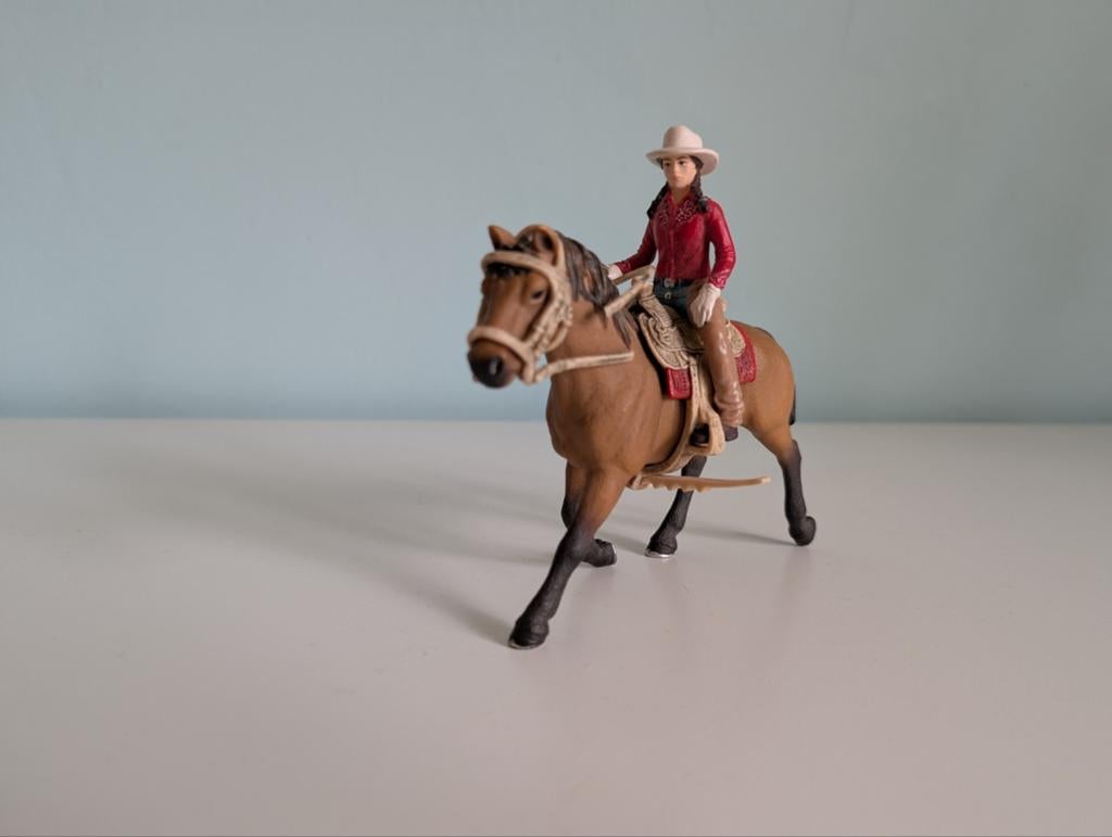 Westernset Schleich 42112, Verzamelen, Dierenverzamelingen, Ophalen of Verzenden, Zo goed als nieuw, Paard, Beeldje of Figuurtje