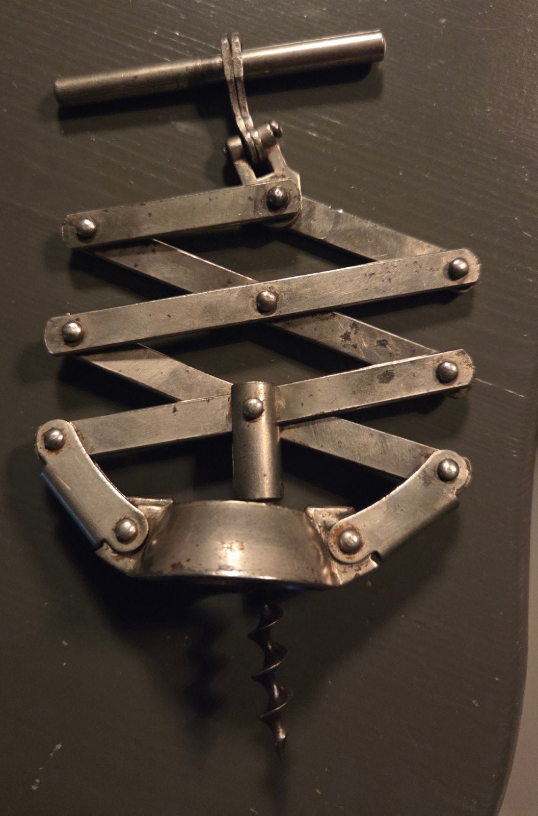 Oude Franse kurkentrekker zigzag model, Ophalen of Verzenden