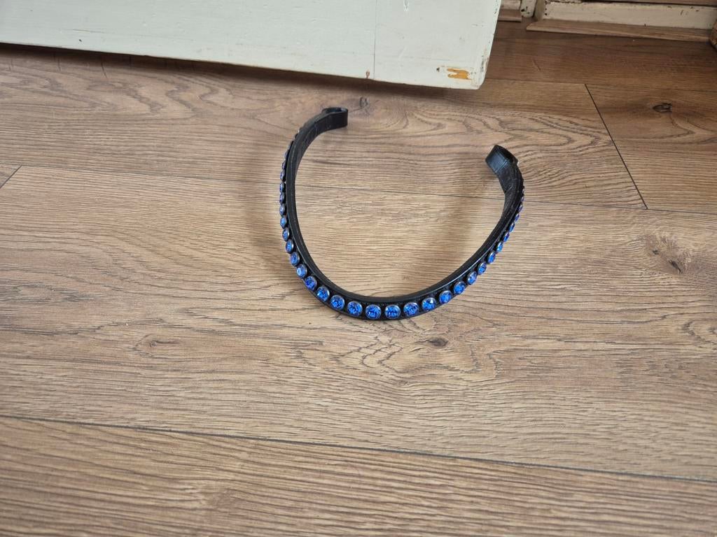 Swarovski frontriem blauw full, Dieren en Toebehoren, Ophalen of Verzenden, Nieuw, Dressuur