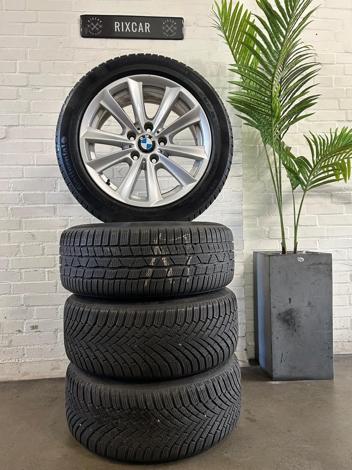 Originele BMW Velgenset 17INCH 5X120 + Continental Winterban, Ophalen, Gebruikt, -, -