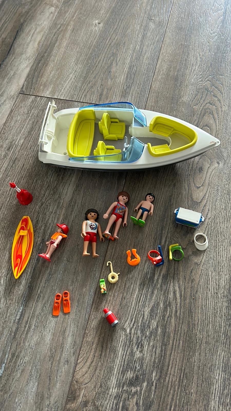 Playmobil Speedboot set 4862 met 4 figuren en accessoires, Gebruikt, Complete set, Ophalen of Verzenden, Boot/Schip