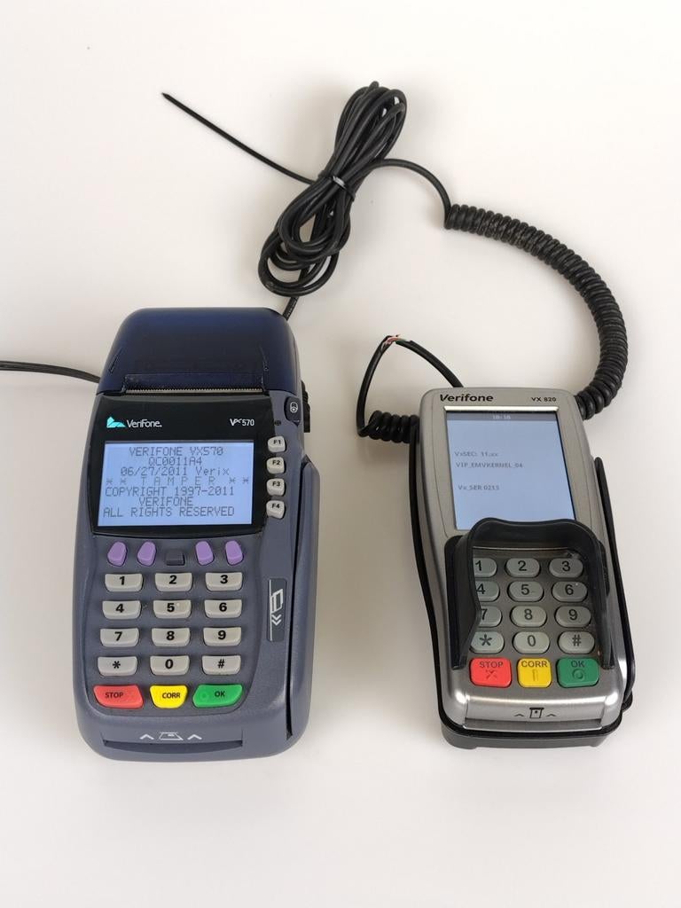 Verifone VX570 en VX820 pinautomaten - Set, Ophalen, Verifone, Info@verifone.com, Verifone Systems, Inc. 1400 North Point Parkway, Suite 100, Alpharetta, GA 30022, USA