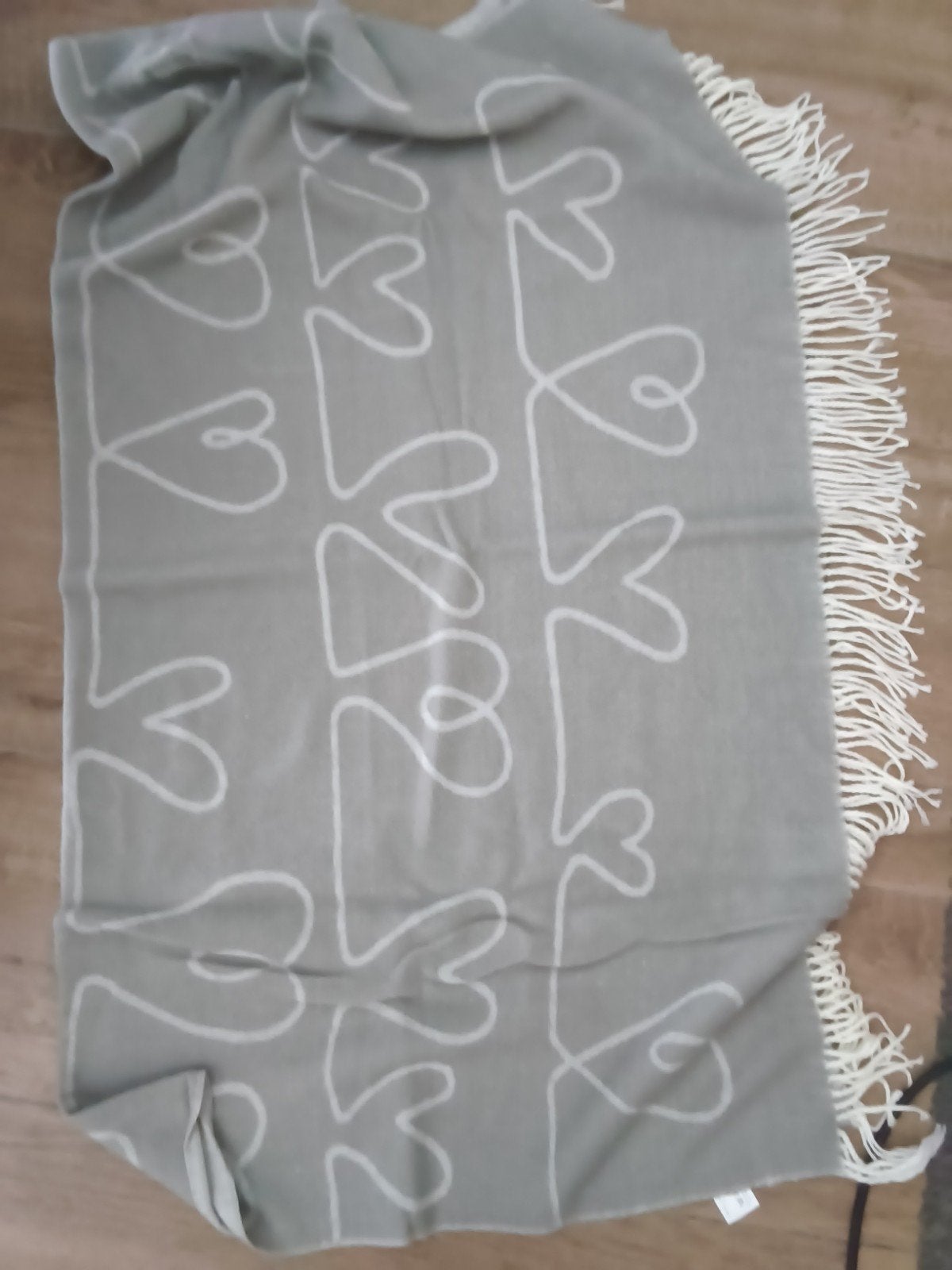 IKEA deken - heerlijk zacht en warm, Woondeken, Acryl, Met franjes/kwastjes, Ophalen of Verzenden