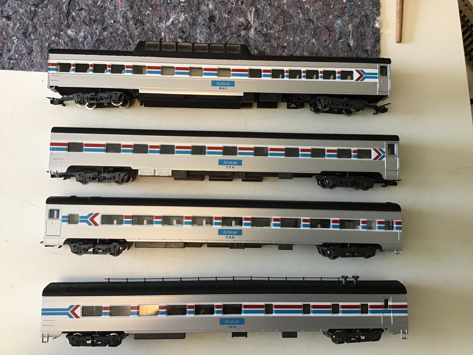 Rivarossi amtrak rijtuigen set., Ophalen of Verzenden, Zo goed als nieuw, Gelijkstroom, Wagon