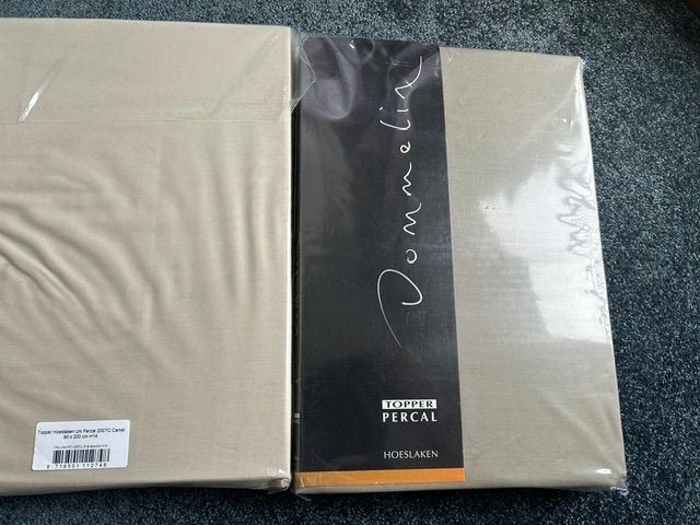 Dommelin 2 Topper hoeslakens 90/200  100% Katoen, Eenpersoons, Meerkleurig, Hoeslaken of Sloop, Katoen