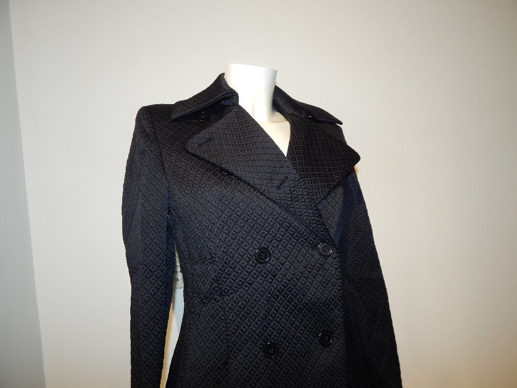 Armani emporio tussen trenchcoat dun gevoerd motief M, Verzenden, Zwart, Zo goed als nieuw, Armani