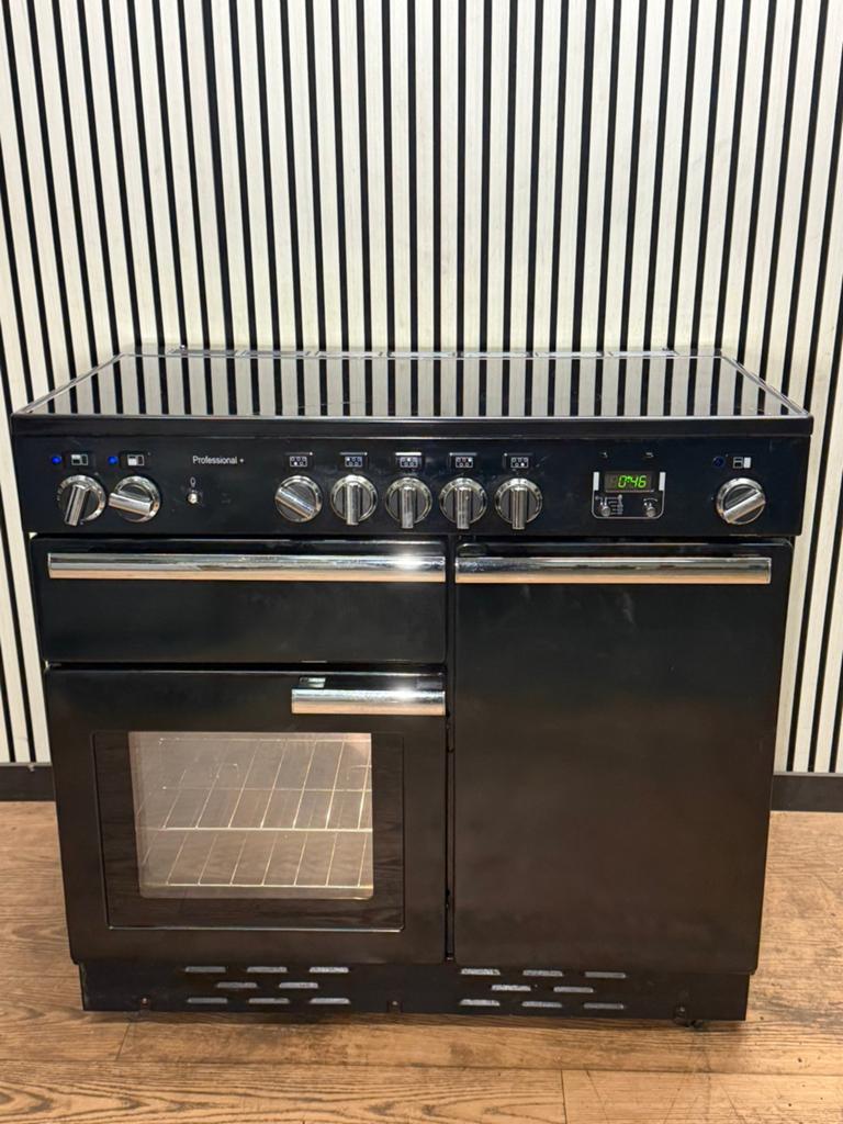 Luxe Falcon Professional+ Fornuis INDUCTIE met 3 ovens 100cm, Hete lucht, Fornello Esperta, Ophalen of Verzenden, Zo goed als nieuw