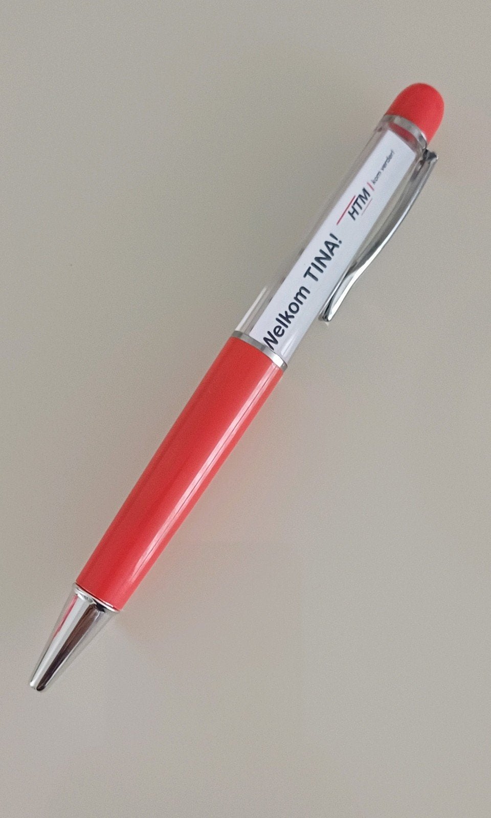 Welkom TINA! | HTM pen, Ophalen of Verzenden, Nieuw, Balpen, Overige merken
