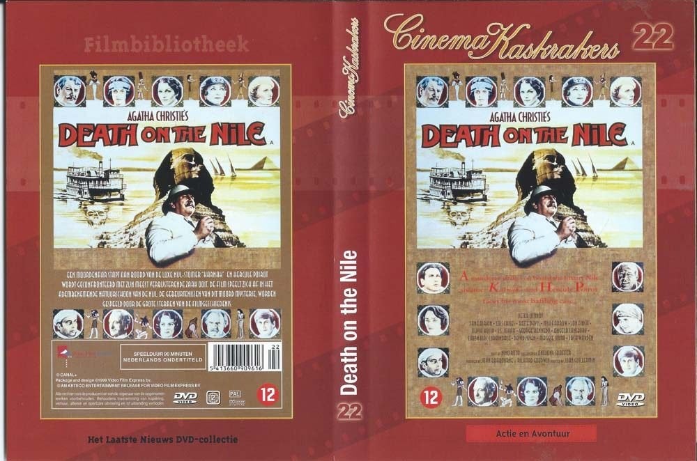 Death on the Nile 1978 DVD met Peter Ustinov,, 1960 tot 1980, Vanaf 16 jaar, Ophalen of Verzenden, Zo goed als nieuw