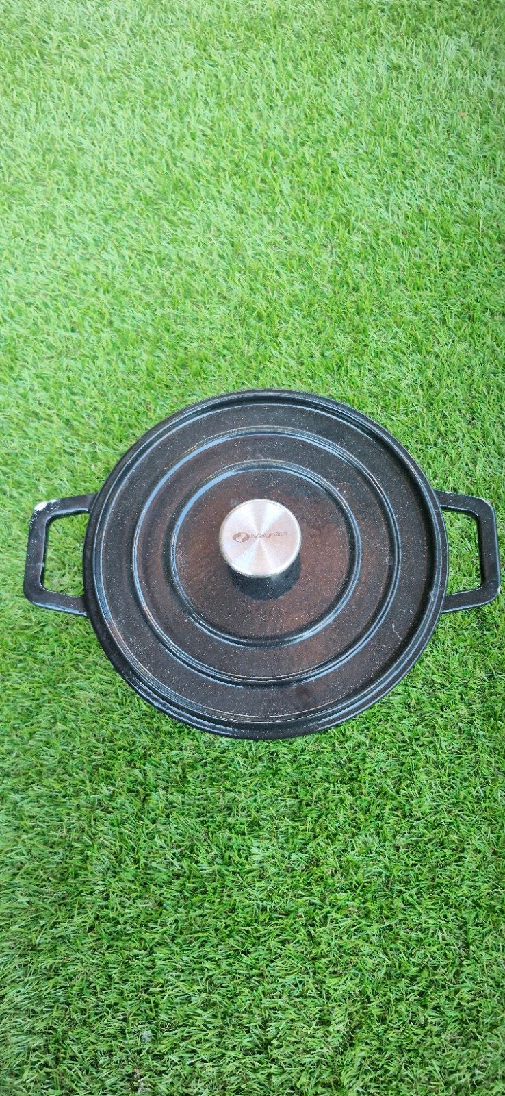 Magnani Gietijzeren Braadpan met Deksel - Gebruikt, Ophalen of Verzenden