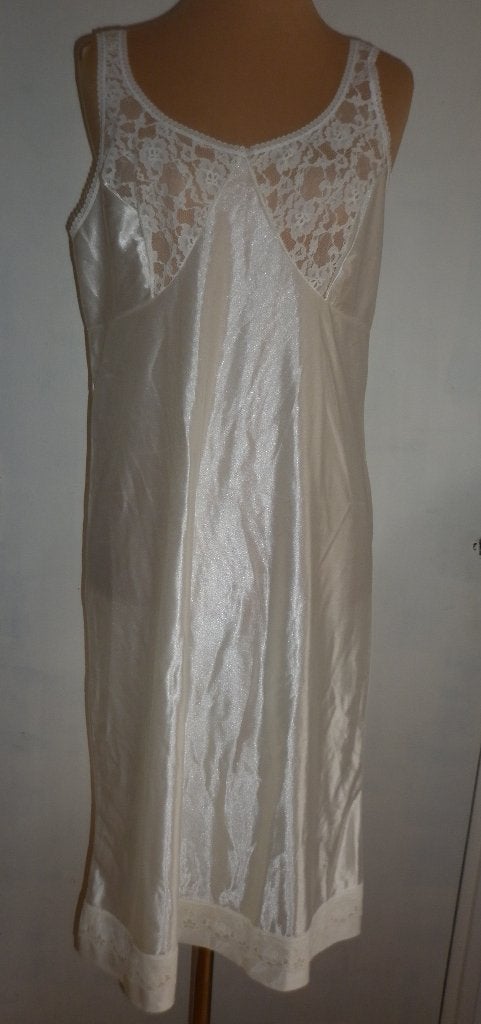 vintage onderjurk maat 46 merk : Lunalin, Verzenden, Wit, Overige typen