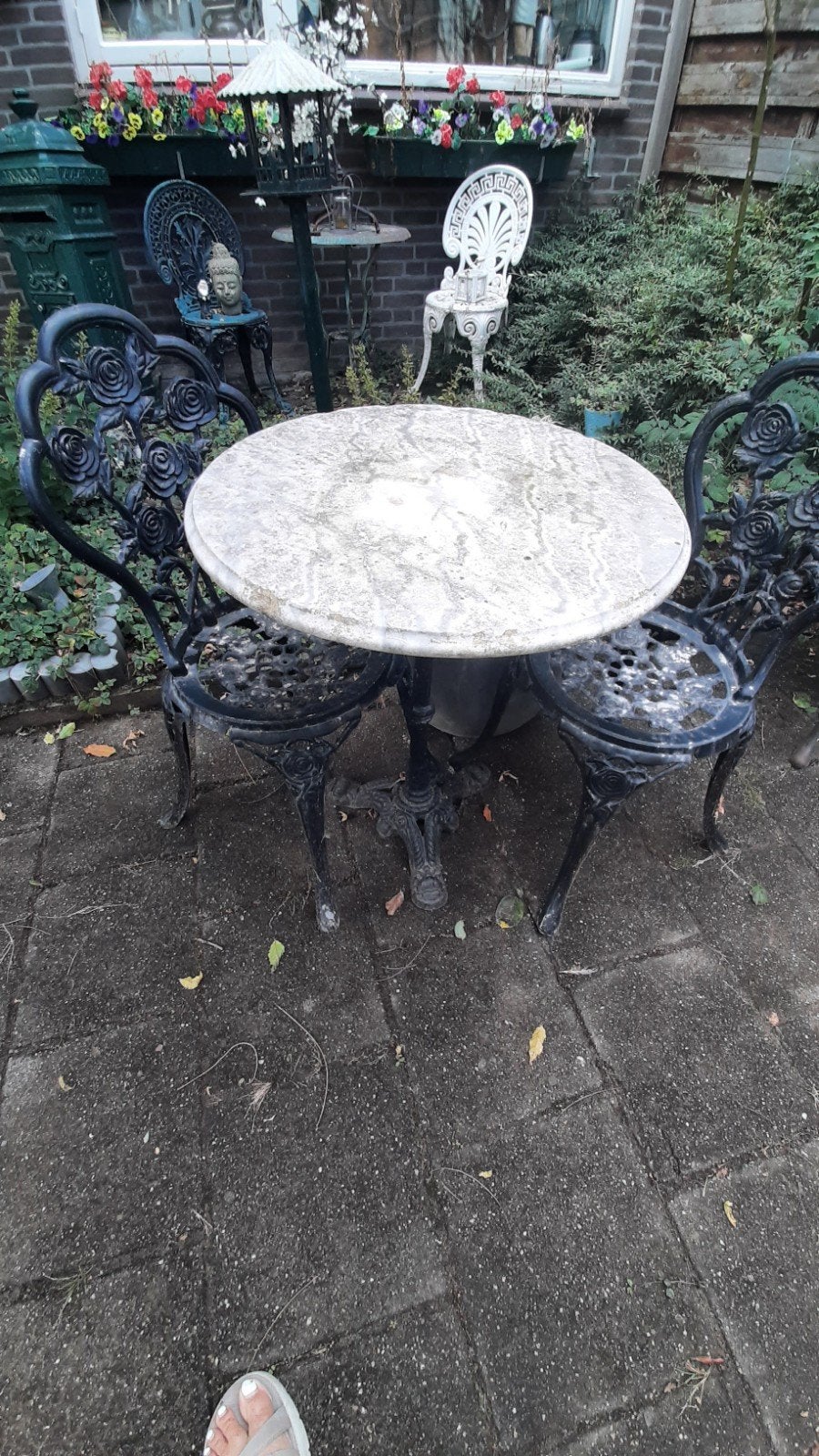 bistro set, Tuin en Terras, Tuinsets en Loungesets, Ophalen of Verzenden, Overige materialen, 2 zitplaatsen