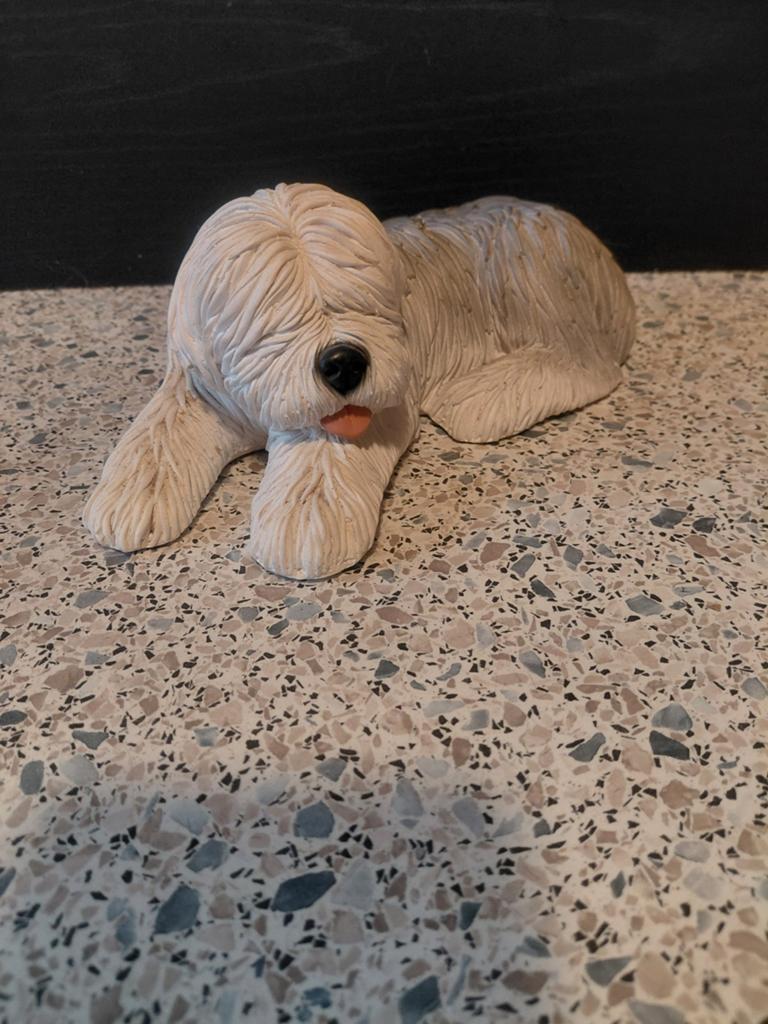 Bobtail beeld te koop € 20,00, Ophalen of Verzenden, Zo goed als nieuw, Beeldje of Figuurtje