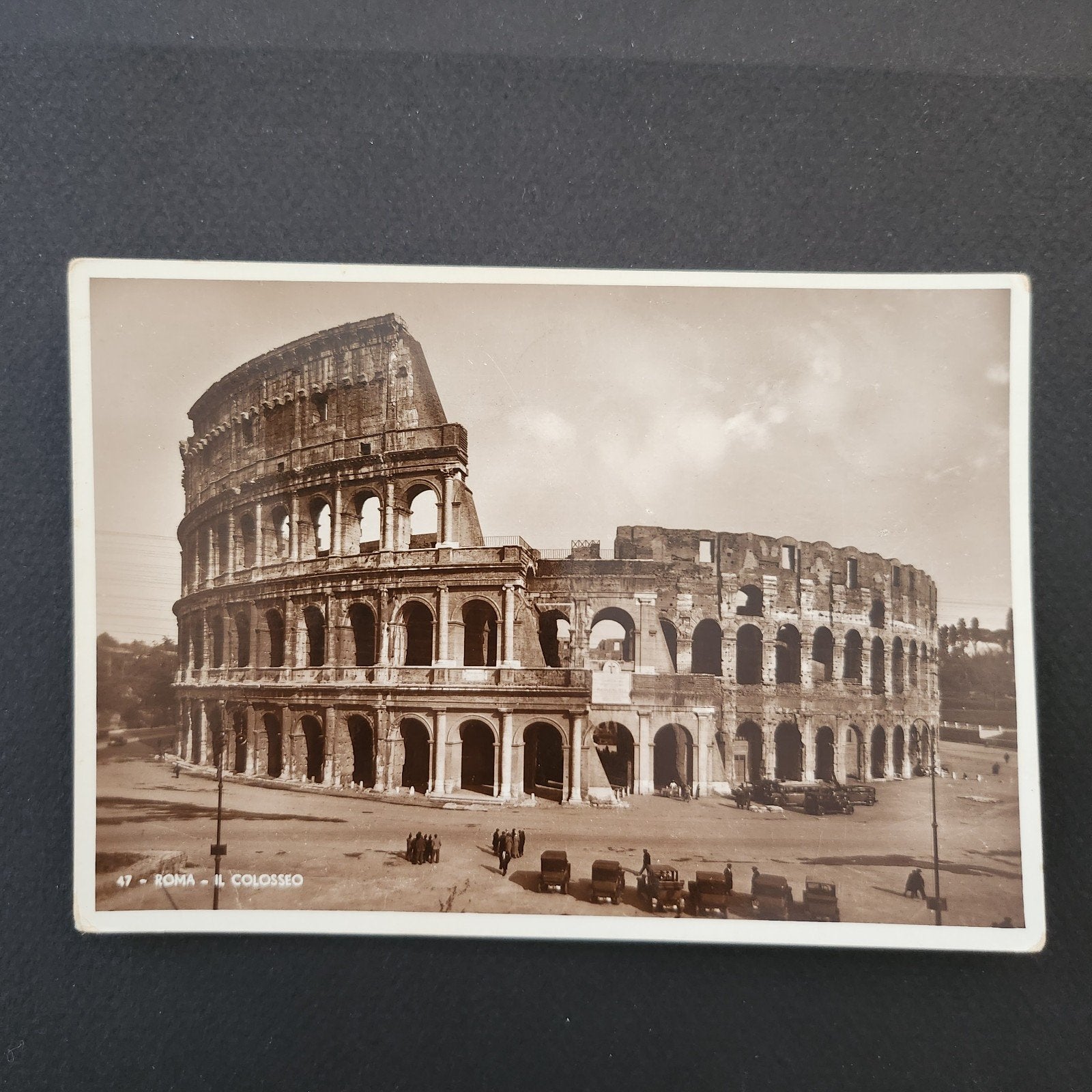 Oude ansichtkaart Colosseum Rome - Gelopen, 1920-1940, Verzamelen, Ansichtkaarten | Buitenland, Verzenden, 1920 tot 1940, Gelopen