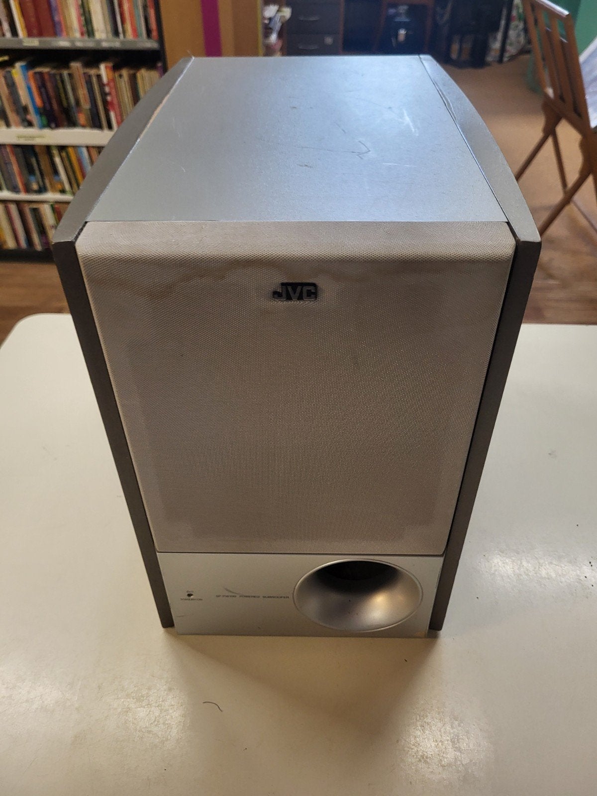 JVC subwoofer SP-PW100, Kringloop Laares, Subwoofer, JVC, Ophalen of Verzenden