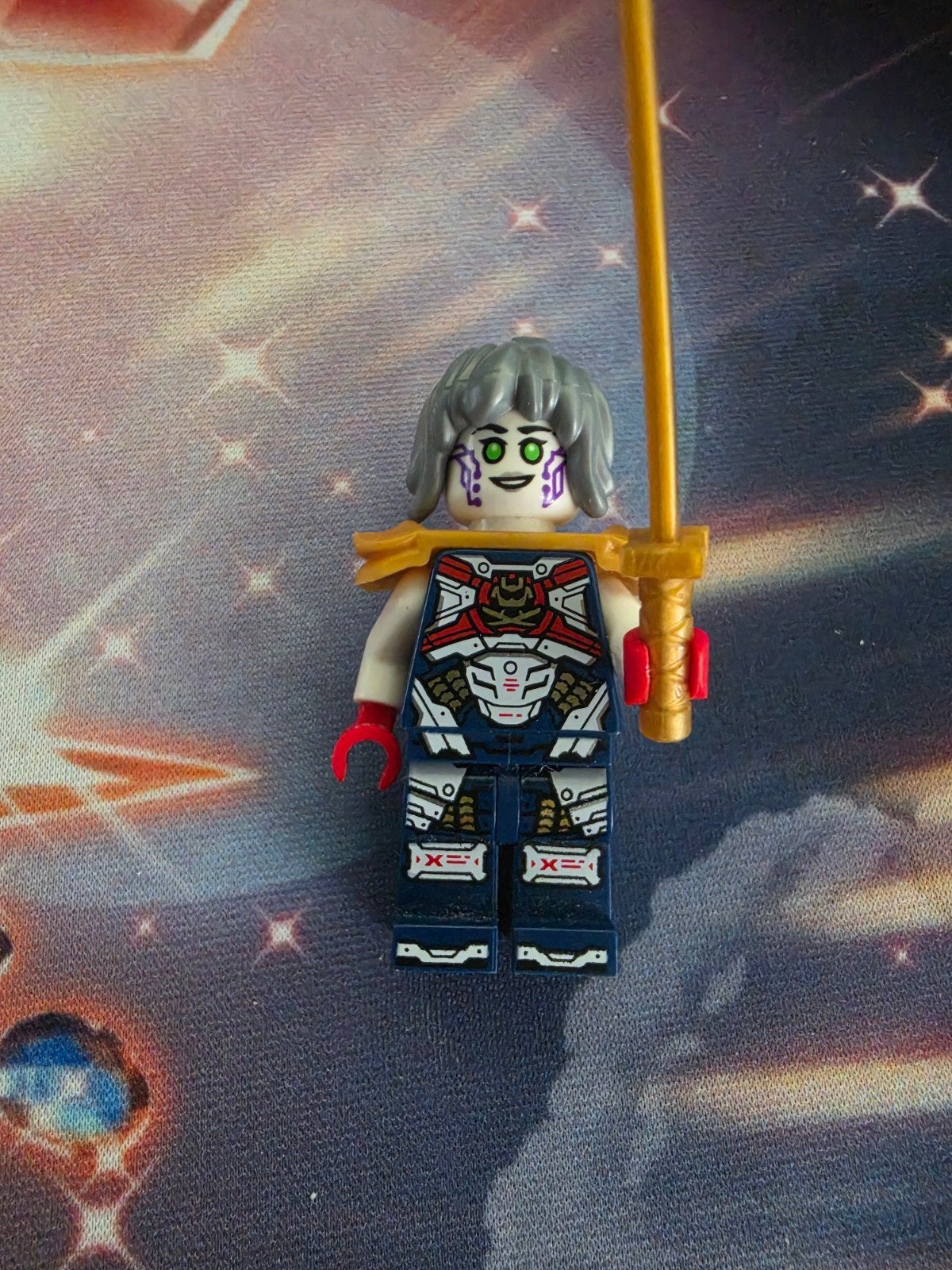 Lego Ninjago Pixal Core minifiguur met zwaard, Verzamelen, Verzenden, Gebruikt