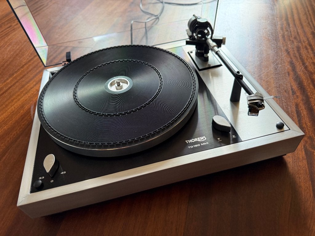 Thorens TD160 MKII nieuwe naald shure M75ED, Ophalen, Refurbished, Platenspeler, Thorens