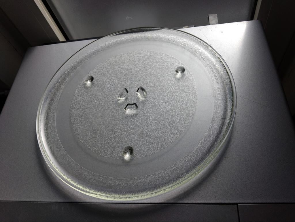 Glazen Draaiplateau zo goed als nieuw 31,7 cm, Ophalen, Zo goed als nieuw