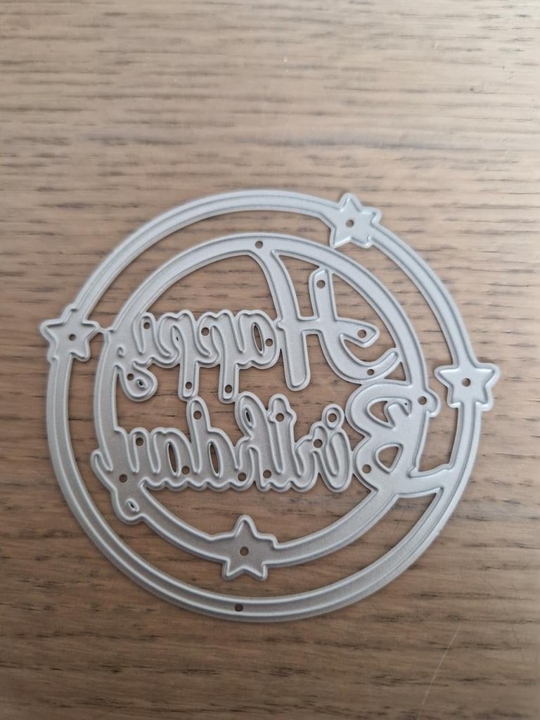 Ronde snijmal 'Happy Birthday' met sterren, Ophalen of Verzenden, Nieuw