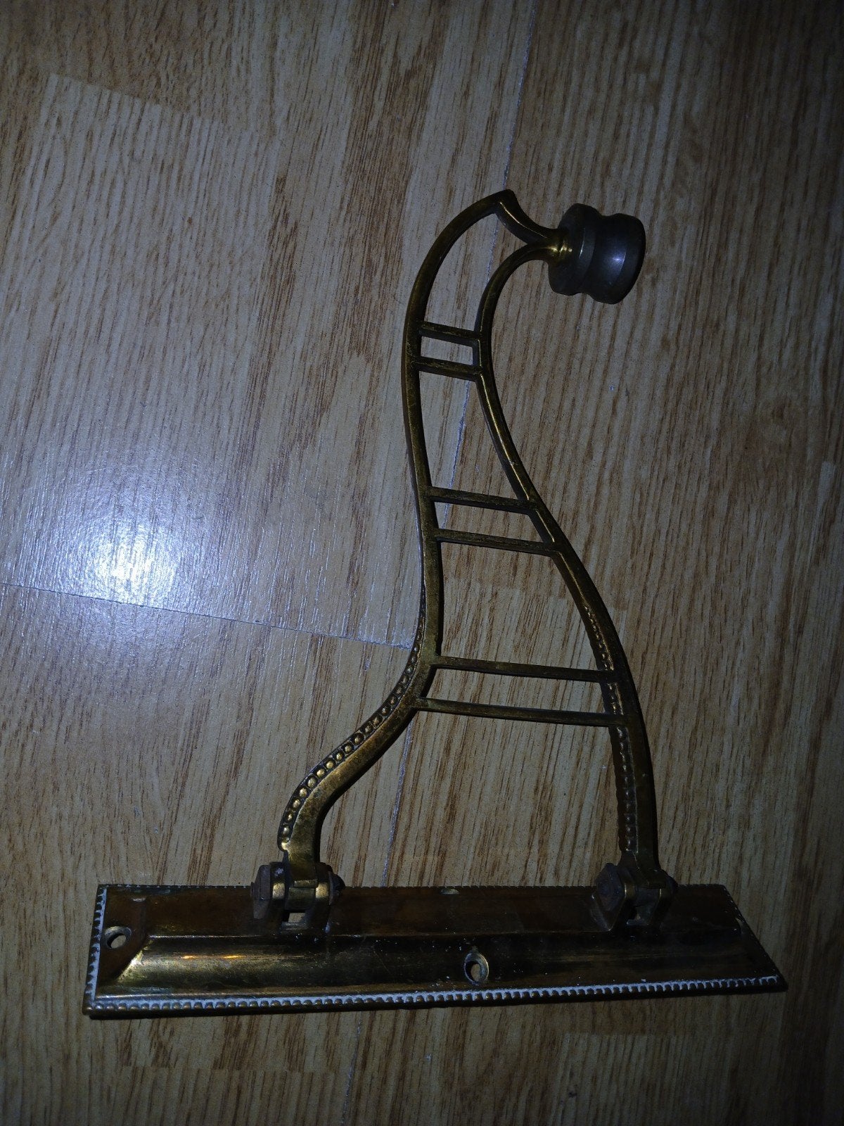 Antieke messing pianokandelaar, Ophalen of Verzenden