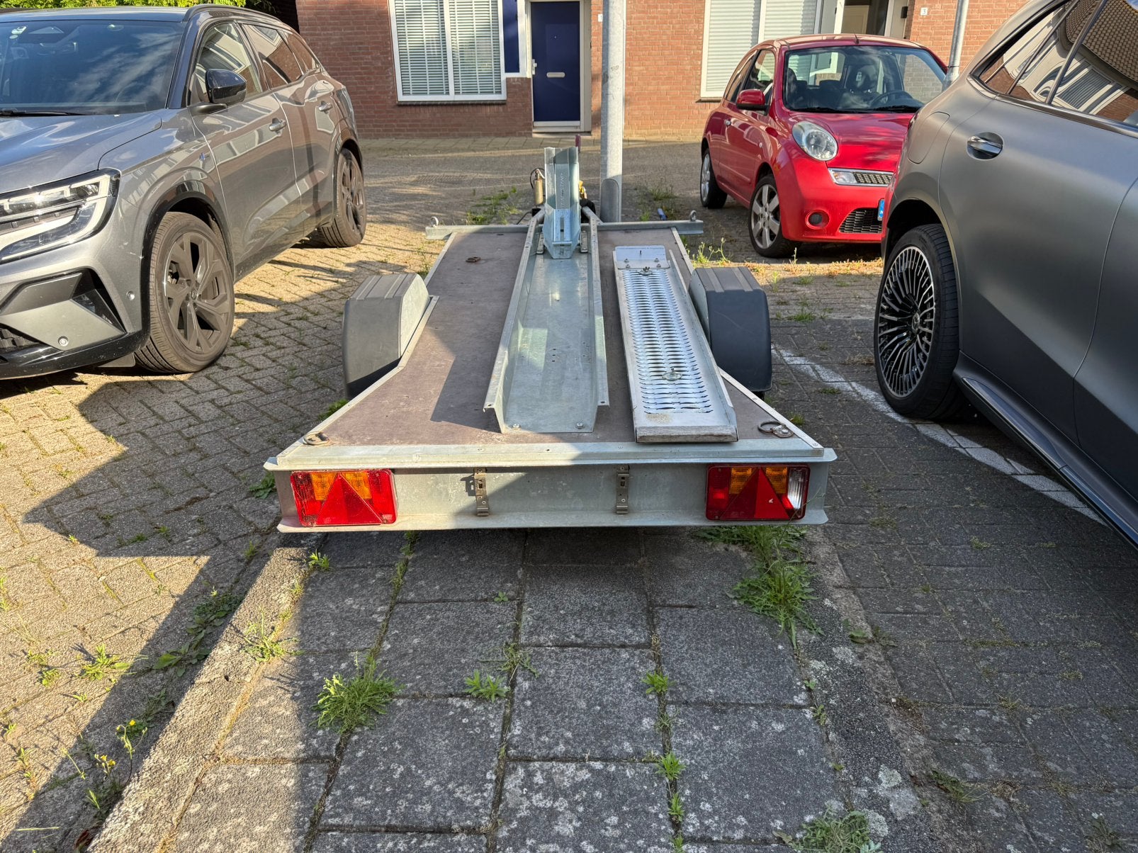 nette stevige geremde motor aanhanger voor een moter, Ophalen, Gebruikt