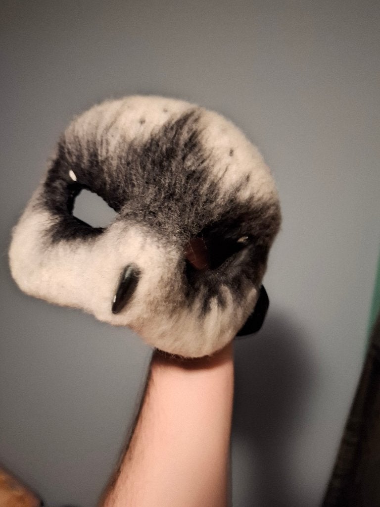 Vilten uilenmasker, Ophalen of Verzenden, Zo goed als nieuw, Kostuum, Overige