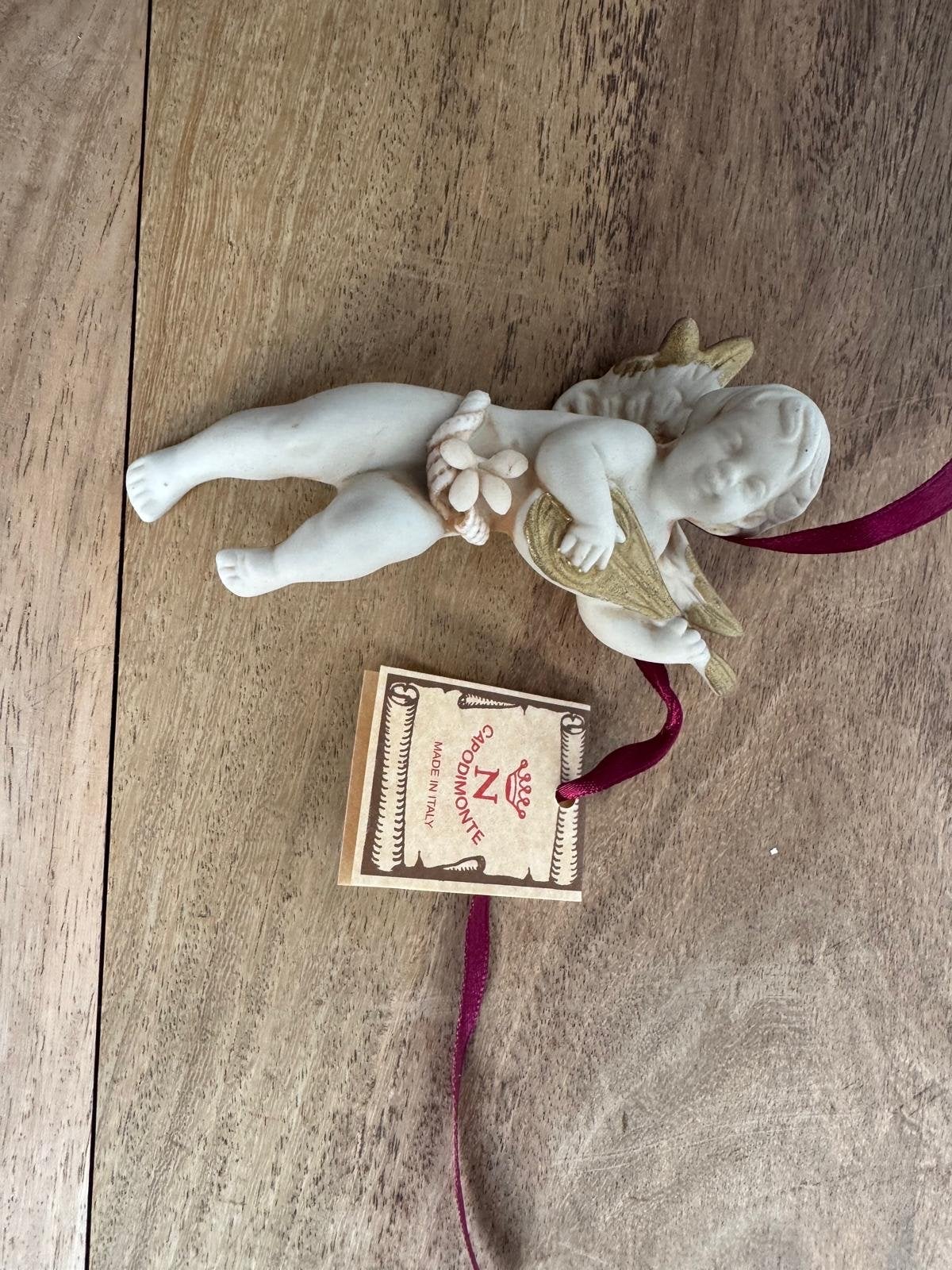 Capodimonte Engeltje - Handgemaakt in Italië, Ophalen of Verzenden, Wit, Steen/keramiek, Klassiek