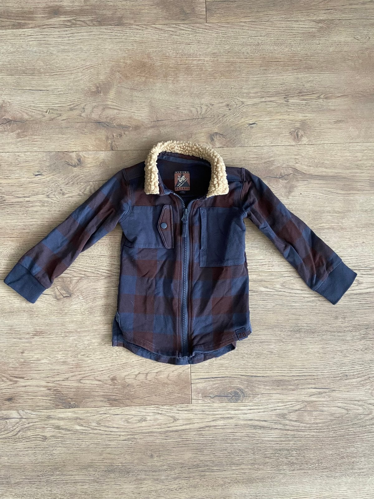 Z8 Alpine Control geruit jongens vest met kraag maat 80, Kinderen en Baby's, Z8, Zo goed als nieuw, Jongetje, Truitje of Vestje