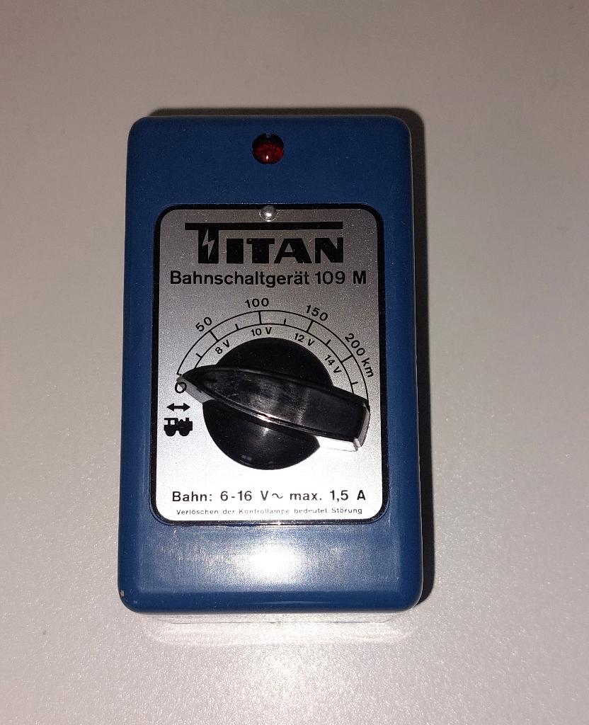 Titan 109 M in ovp, Overige merken, Ophalen of Verzenden, Zo goed als nieuw, Transformator of Voeding