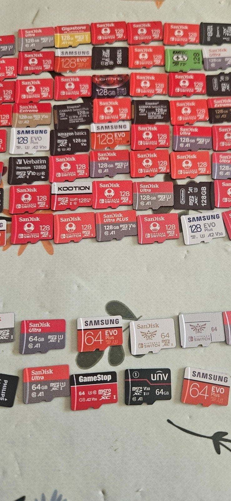 Diverse MicroSD-kaarten - 64GB & 128GB, Audio, Tv en Foto, Gebruikt, Fotocamera, Ophalen of Verzenden, SanDisk, Samsung, Kingston, Verbatim