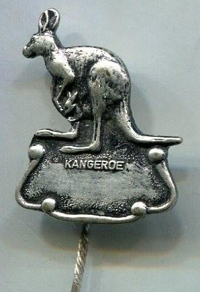 Kangaroe zilverkleurig speldje ( N_016a ), Verzenden, Zo goed als nieuw, Dier of Natuur, Speldje of Pin