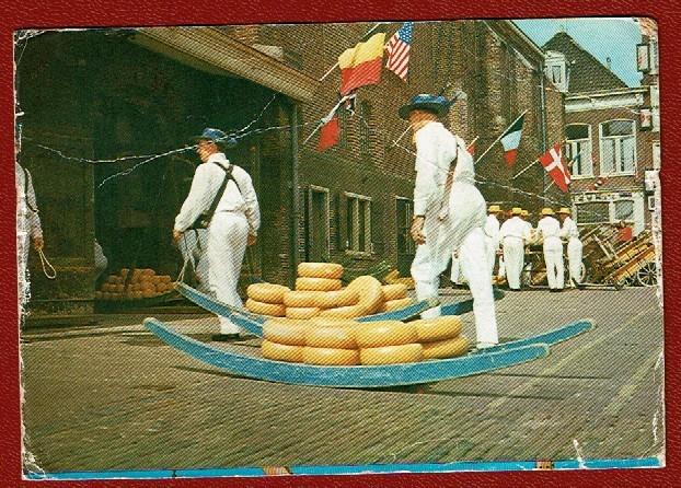 Alkmaar - 3 x de Kaasmarkt uit resp. 1950, 1959 en 1999, Verzenden, 1940 tot 1960, Gelopen, Noord-Holland