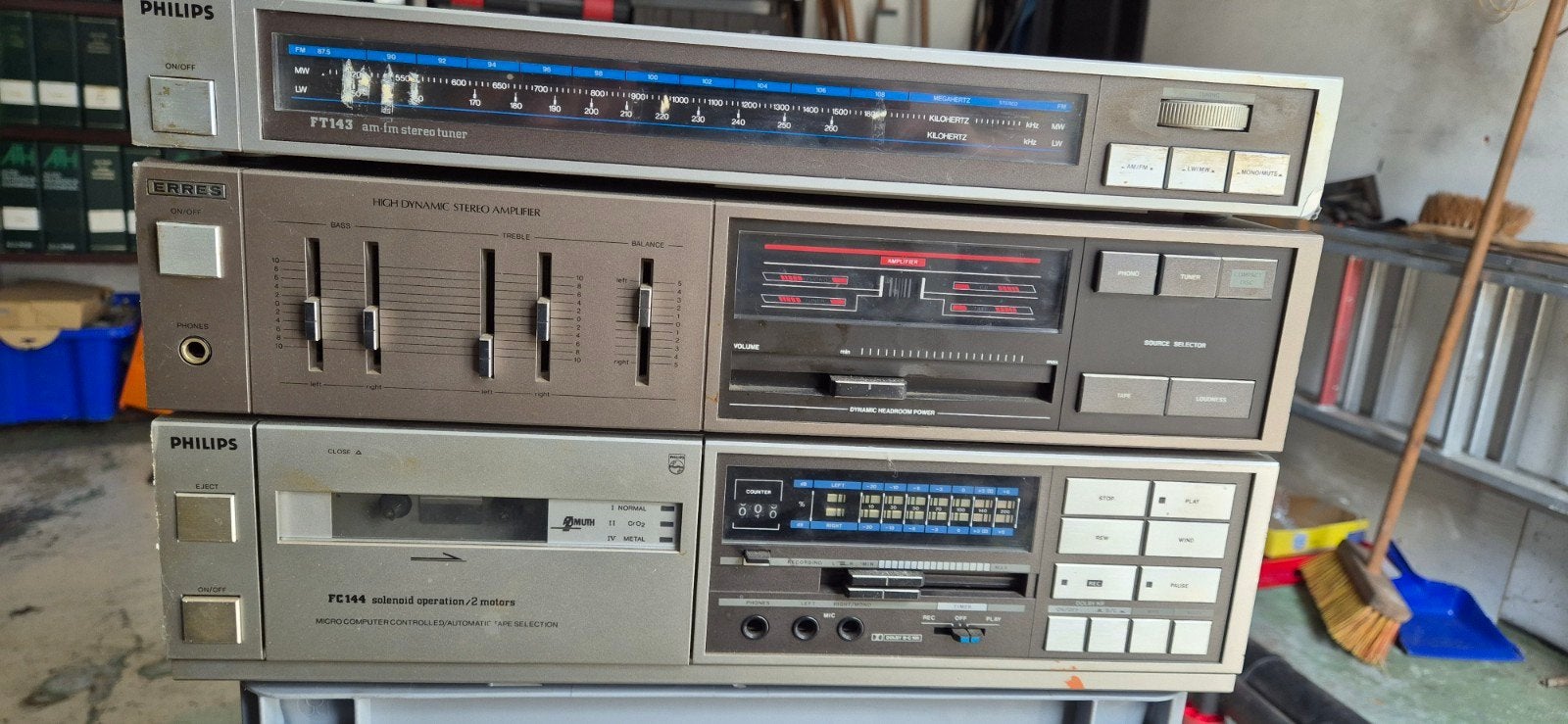 Drie elementen 2x Philips  1x Erres, Ophalen, Audio