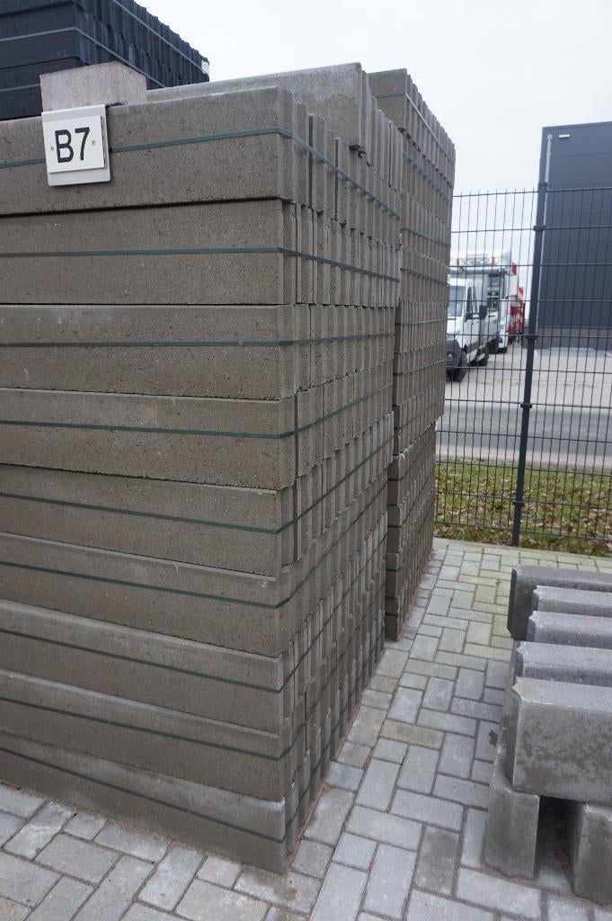 Banden 10x20 Grijs B7, Tuin en Terras, Ophalen, Overige typen, Nieuw, 10 m² of meer