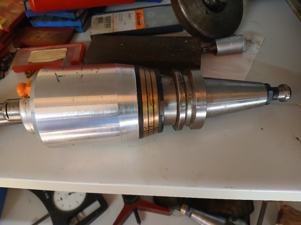 LANG Toerentalversneller SK40 incl res spil en toebehoren, Duitsland, Ophalen of Verzenden, Computergestuurd (Cnc), Lang