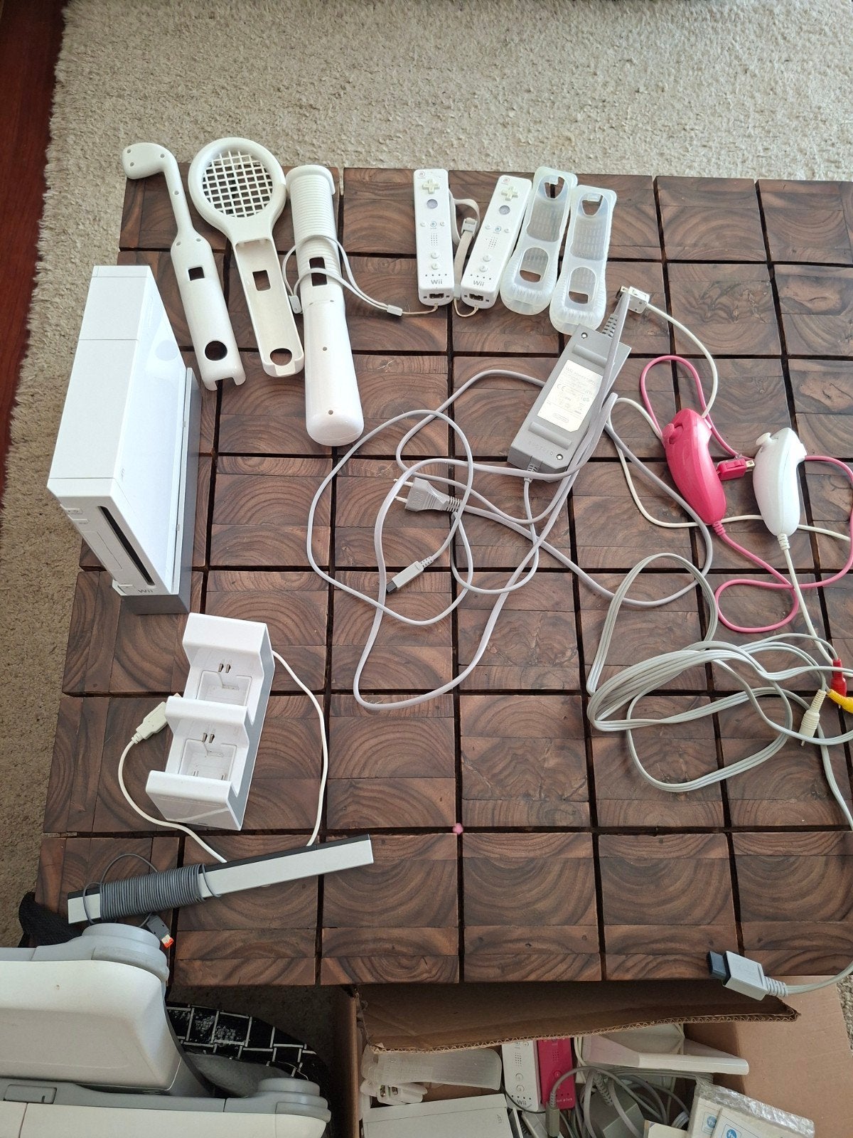 wii met toebehoren en spellen, Ophalen of Verzenden, Gebruikt, Met 2 controllers