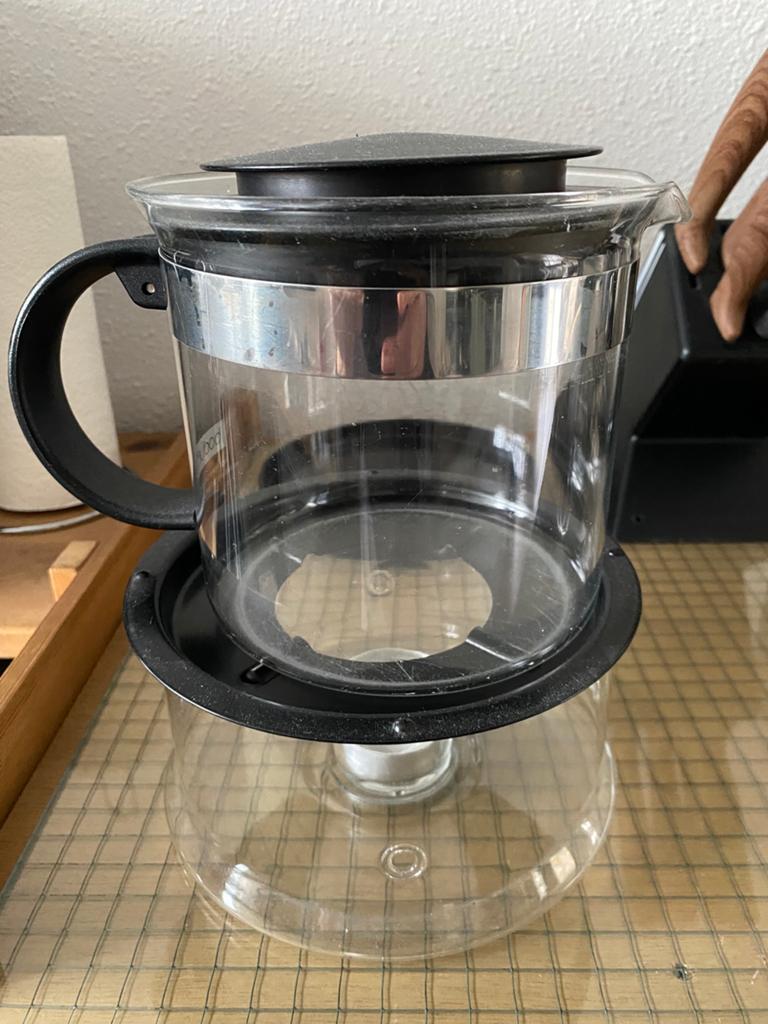 Van Bodum. Theepot met toebehoren, Huis en Inrichting, Ophalen, Glas of Glazen, Effen, Glas