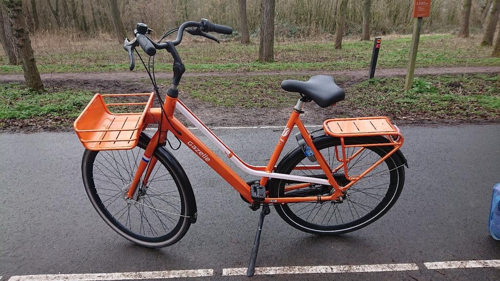 Oranje Gazelle Team NL versnellingen 28 inch wielen, Ophalen, Gebruikt, Versnellingen