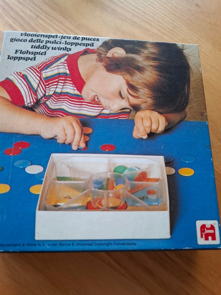 Vintage Jumbo Vlooienspel, Vijf spelers of meer, Ophalen of Verzenden, Gebruikt, Jumbo