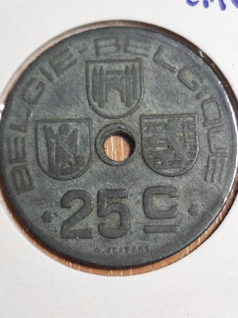 BELGIË 25 centimes 1946 (#27), Ophalen of Verzenden, Overig, Losse munt