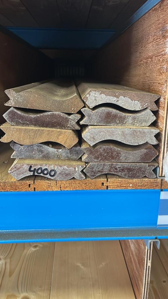 Meranti Gootlijst 28x120mm ongegrond L=4000mm (10 stuks), Ophalen, Nieuw, Minder dan 80 cm
