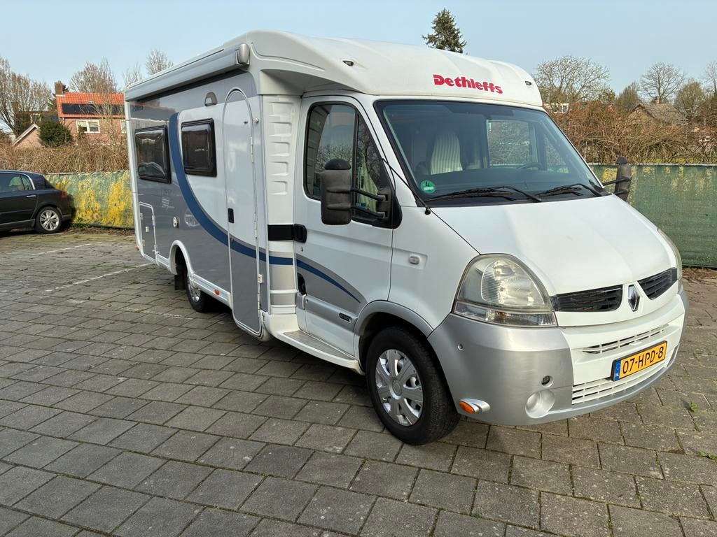 Mooie Dethleffs Half integraal, Caravans en Kamperen, Campers, Luifel, Ringverwarming, 6 tot 7 meter, Bedrijf