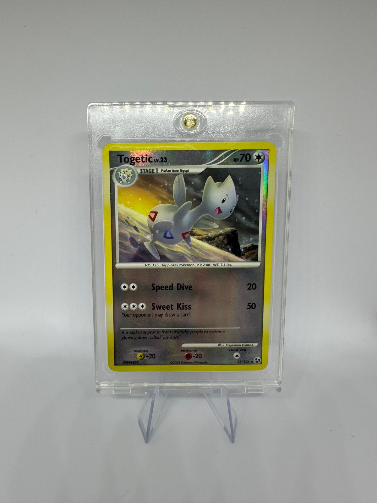 Togetic 55/106 Reverse Holo Great Encounters, Ophalen of Verzenden, Zo goed als nieuw