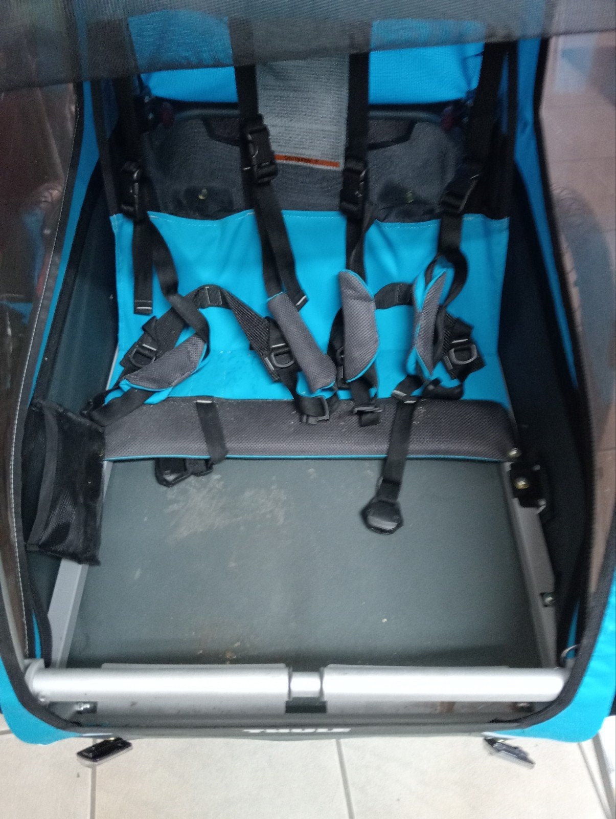 Thule fietskar voor 2 kinderen, Ophalen, Zo goed als nieuw, Kinderkar, 40 tot 60 kg