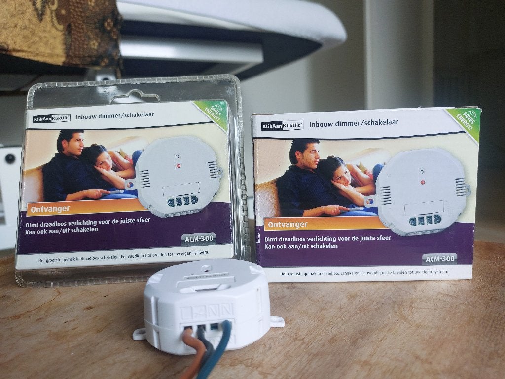 KlikAanKlikUit Inbouw dimmer/schakelaar ACM-300 3 stuks, Ophalen of Verzenden, Nieuw, Overige merken, Dimmer