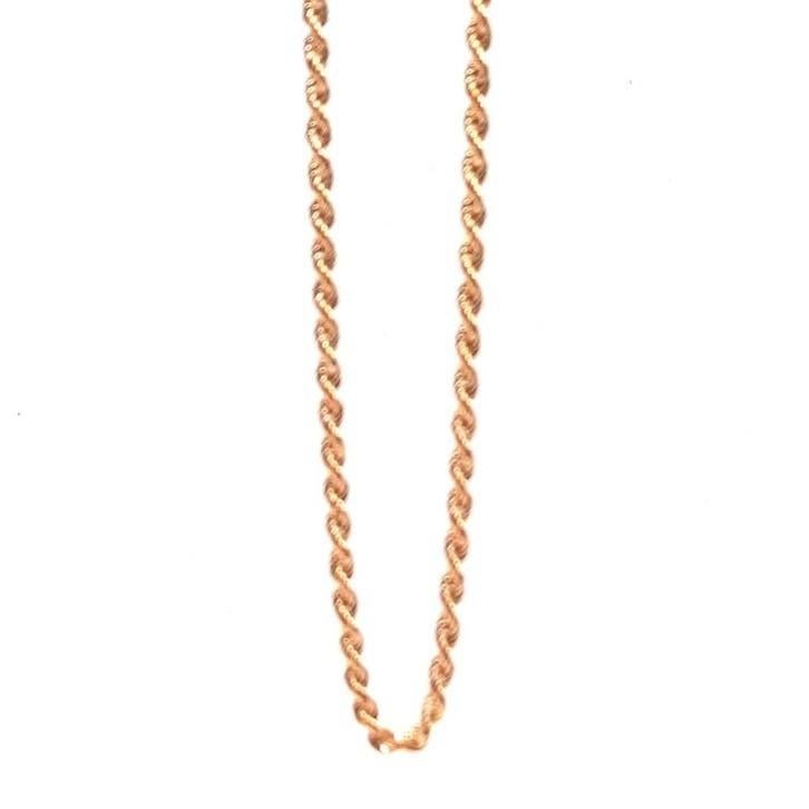 Gouden rope ketting 18kt, Www.bredajuwelier.nl, Nieuw, Ophalen of Verzenden, Www.bredajuwelier.nl