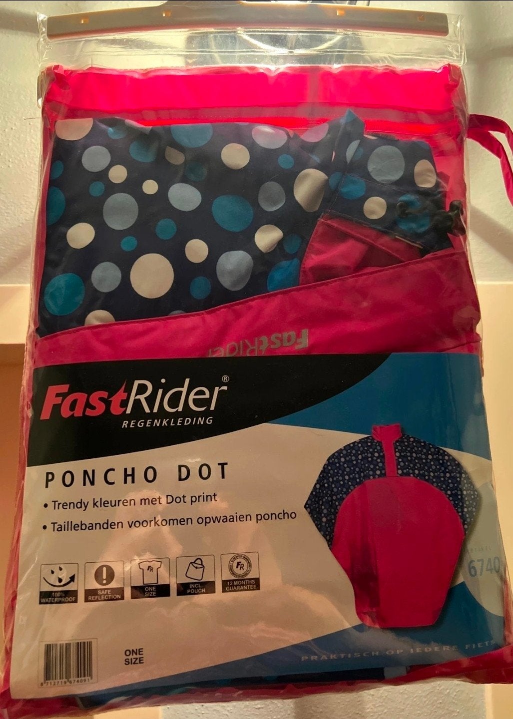 Fast Rider Poncho Dot - Trendy Fietsponcho, Dames, Nieuw, Overige maten, Ophalen of Verzenden