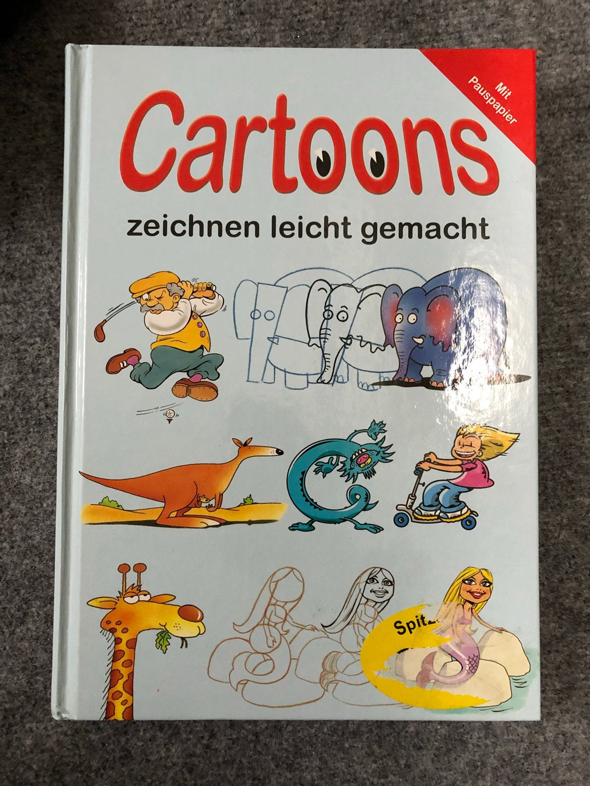 Cartoons tekenen licht gemaakt - Boek met waterschade, Ophalen of Verzenden, Gebruikt, Boek of Gids