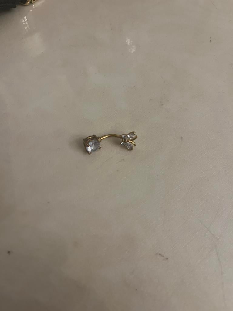 Navelpiercing, Ophalen of Verzenden, Zo goed als nieuw, Overige materialen, Navelpiercing