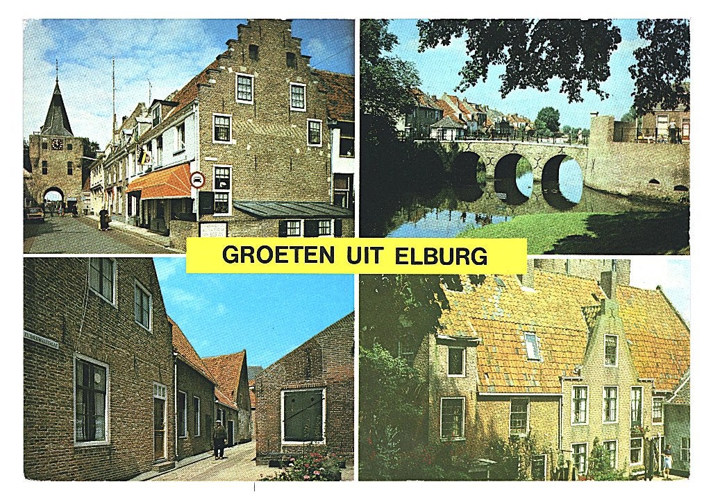 37548 Elburg Gld Nette oude kaart Onbeschreven Z, Ophalen of Verzenden, 1960 tot 1980, Ongelopen, Gelderland